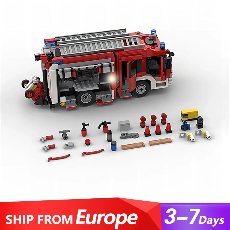 1019 pièces MOC- 137461 Ville camion de pompier Ambulance FDNY-New York-tour 21 bloc de construction modèle assemblage Collection garçon jouet cadeau