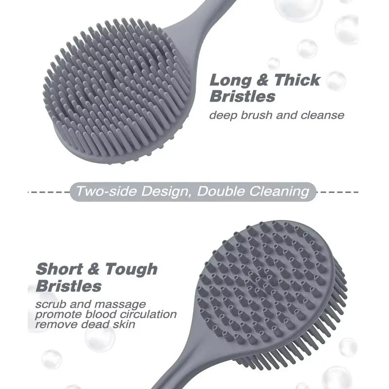 2025 bain doux dos épurateur brosse bain douche éponge brosse à récurer avec poignée fournitures de bain exfoliant gommage peau masseur