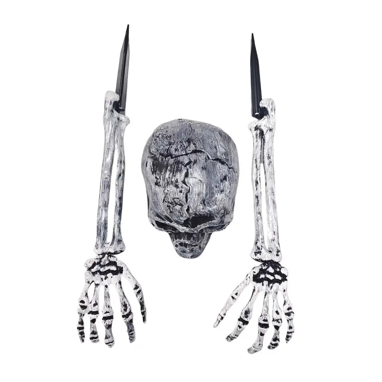 Simulation de décoration d'halloween, squelette d'os de main, insertion de bras fantôme, accessoires de jardin extérieur, décorations d'horreur d'halloween