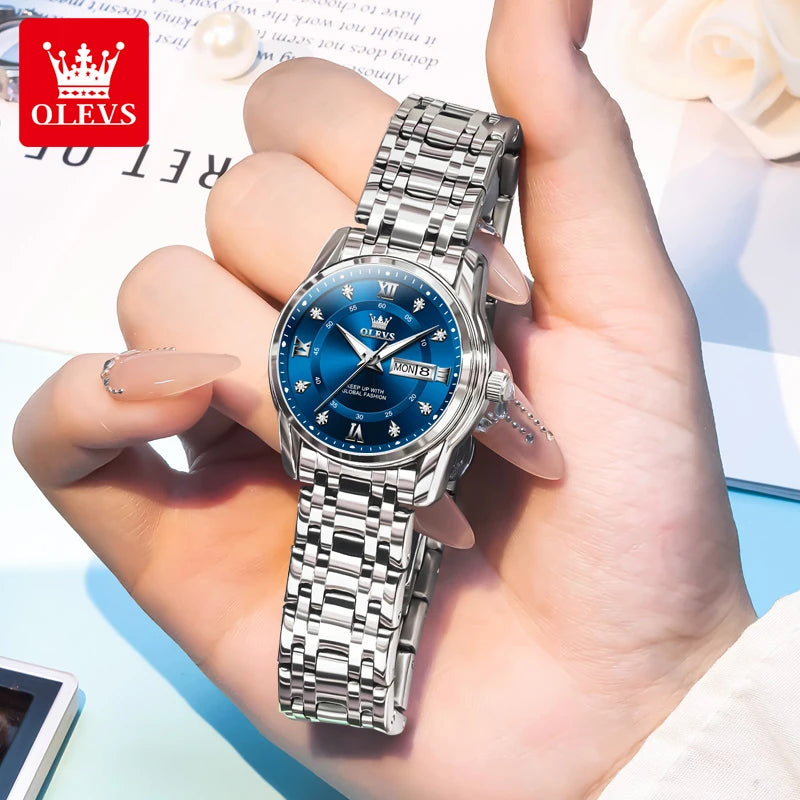 OLEVS 5513X montre pour femme montre à Quartz originale étanche lumineux jour Date montres parfumé