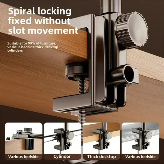 Support de tablette pour bureau de lit, support pour IPad avec bras en métal flexibles