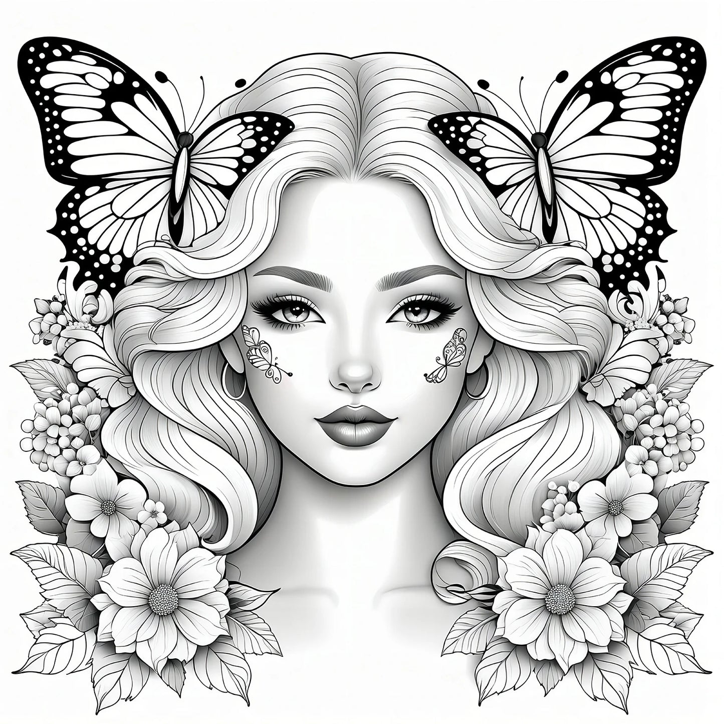 Livre d'images pour adultes: 30 Pages, livre de coloriage de beauté et de vie pour enfants, peinture Graffiti à la main, dessin artistique, cadeau Parent-enfant