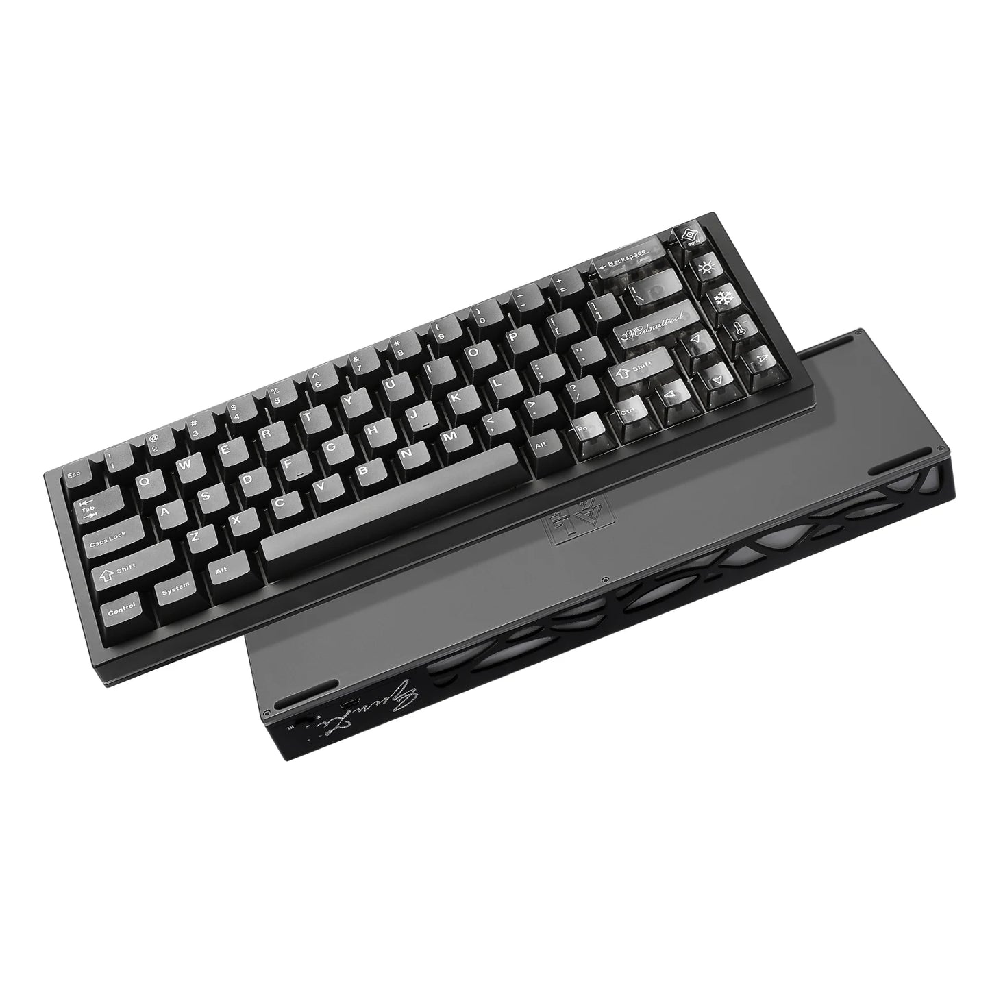 YUNZII AL65 clavier mécanique en aluminium blanc, clavier de jeu sans fil personnalisé QMK/VIA, clavier rétro-éclairé rvb à échange à chaud avec joint