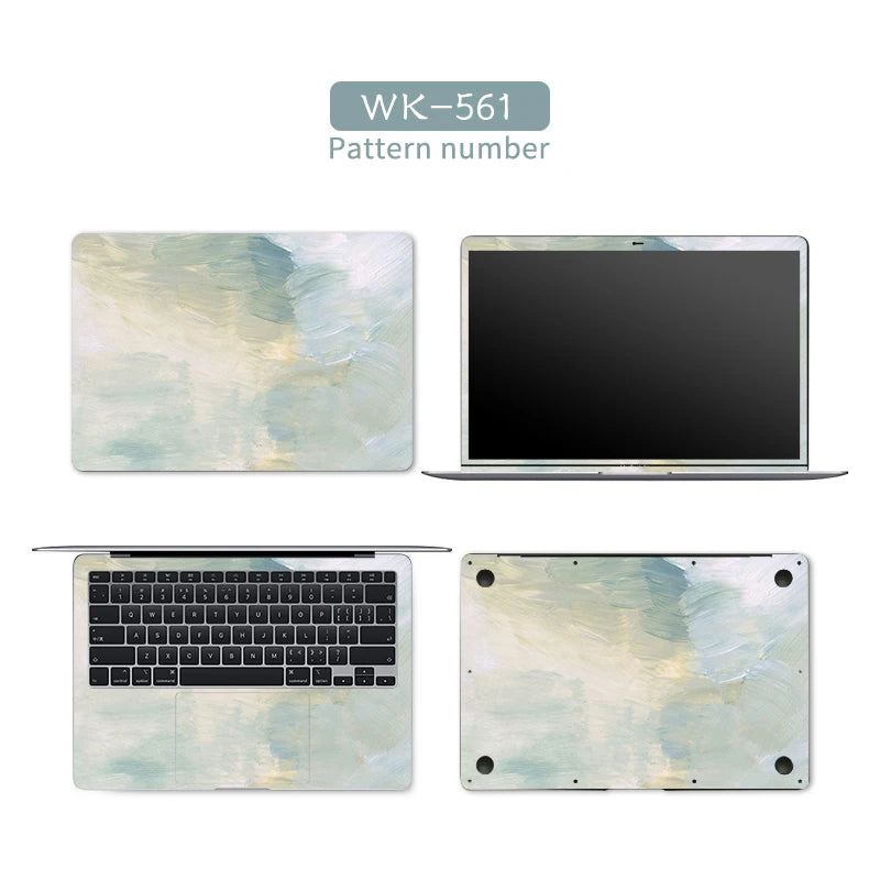 Autocollants Colorés en PVC pour Ordinateur Portable, Accessoire de Bricolage pour Macbook Pro/HP/Acer/Bali/Lenovo, 13, 14, 15.6, 17.3 Pouces