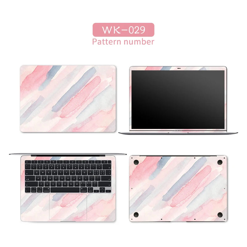 Autocollants Colorés en PVC pour Ordinateur Portable, Accessoire de Bricolage pour Macbook Pro/HP/Acer/Bali/Lenovo, 13, 14, 15.6, 17.3 Pouces