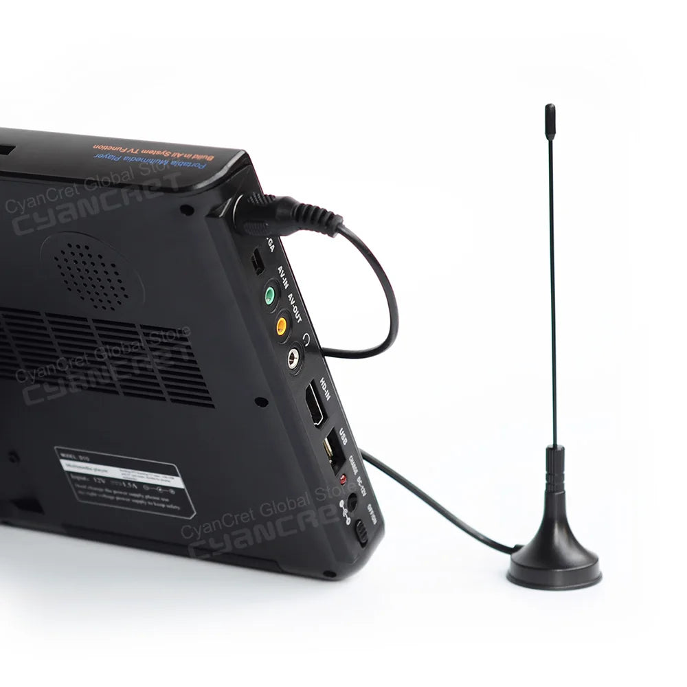 LEADSTAR D10 10 inch HD Portable TV DVB-T2 TDT DTT Digital & Analog Mini Small Car Television Support USB SD MP4 H.265 AC3