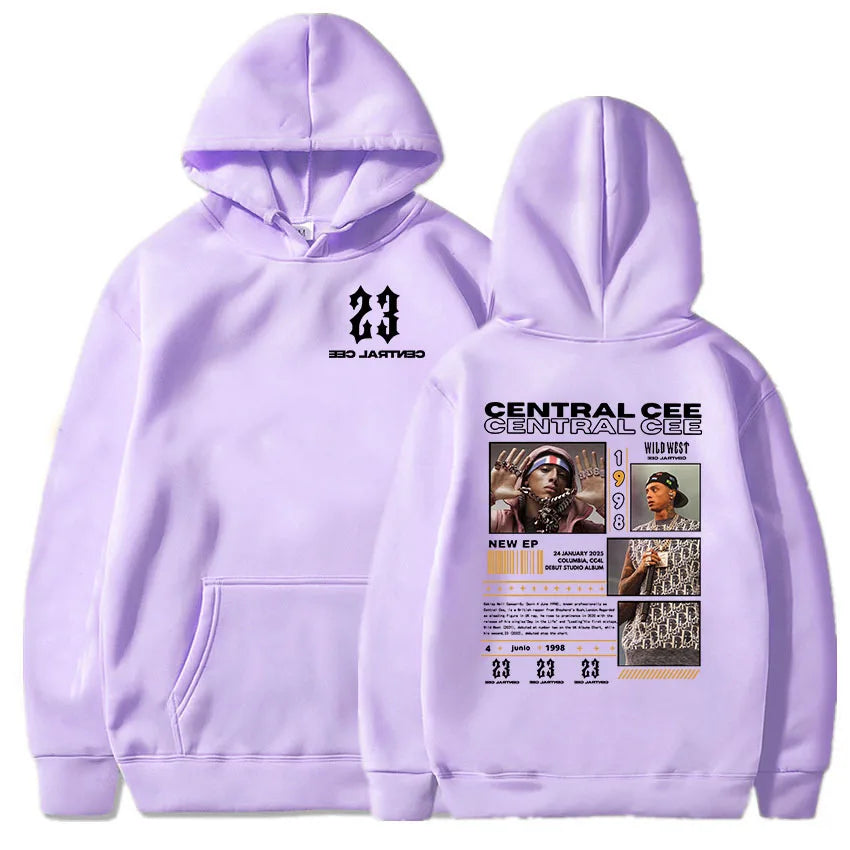Central Cee-Sweats à capuche College, manches longues, pulls à capuche, streetwear, impression évasée, vêtements de mode, unisexe, CAN'T RUSH GREATNESS