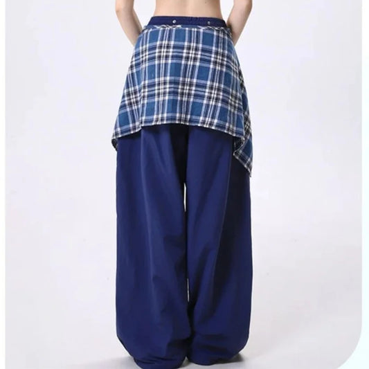 Pantalon de survêtement Hip-pop pour femmes, mode Harajuku Y2K, gothique, doux, jambes larges, Chic coréen, taille haute, ample, danse, 2025