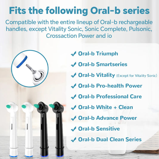 Têtes de brosse à dents interdentaires compatibles avec la brosse à dents électrique Oral B