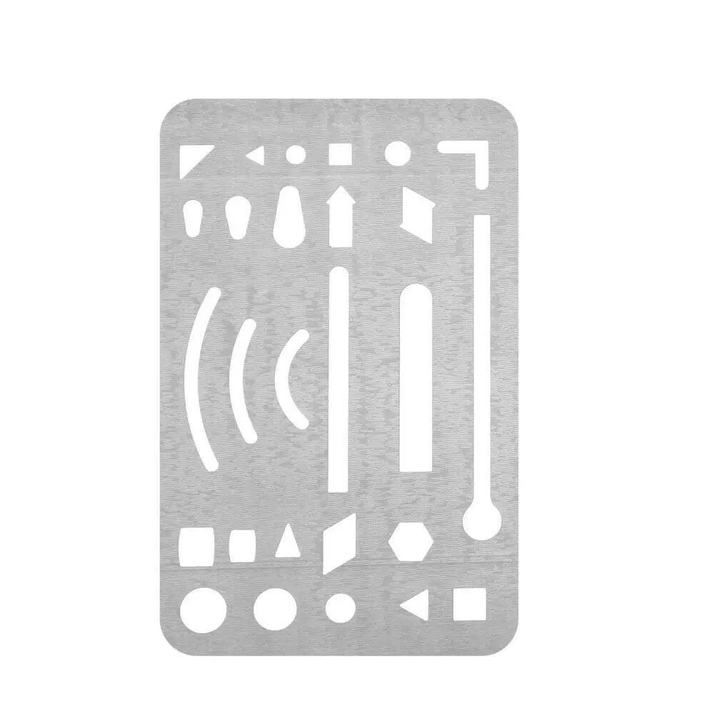 Pochoirs en acier inoxydable, 27 trous, 3 pièces