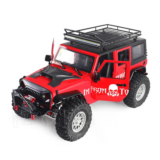 Kit de coque dure Jeep Wrangler JK Rubicon 4 portes, empattement de 313mm, pour voiture 1/10 RC Inoler Axial SCX10 90046 90047 RightEX86100