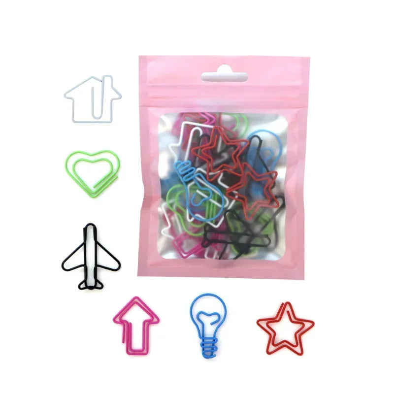 30 pièces Kawaii papier Clips signet papeterie Scrapbook Gadget fournitures scolaires bureau mignon bureau Orgainzer accessoires