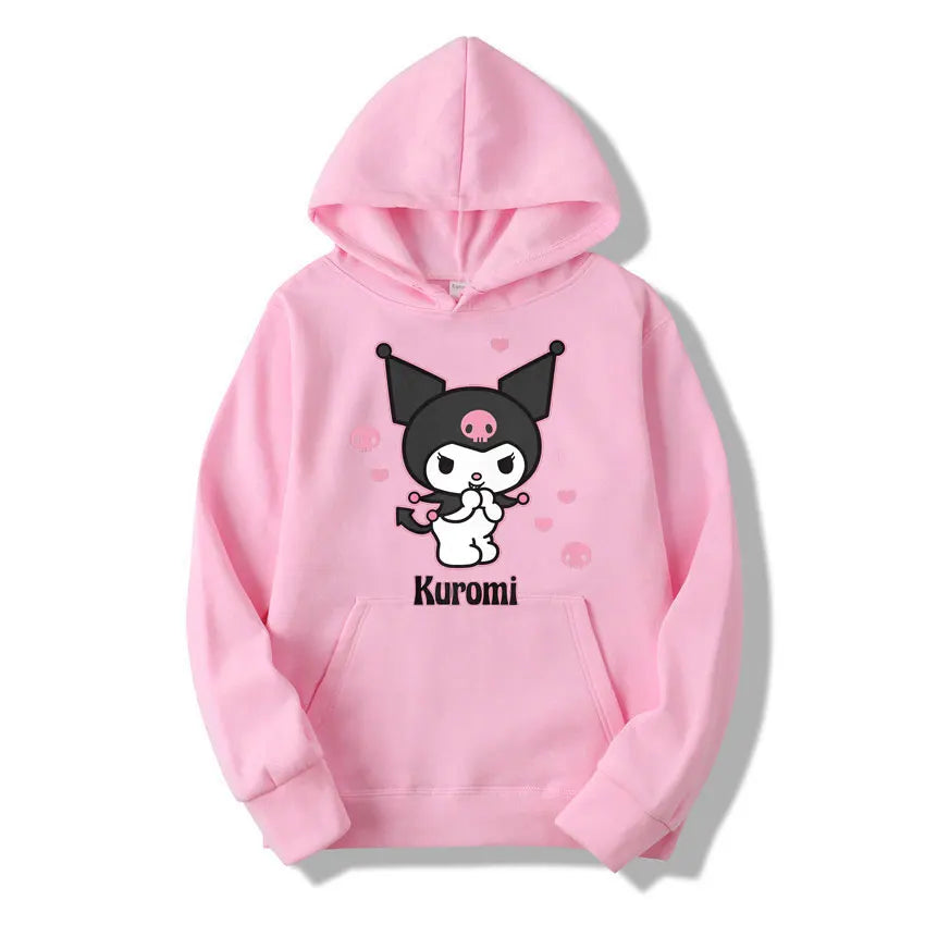 Sweats à capuche Sanurgente Kuromi pour hommes et femmes, Harajuku Streetwear, Chemisier Chester, Sweats à capuche amusants, Mode, Loisirs, Y, Extérieur, PVD