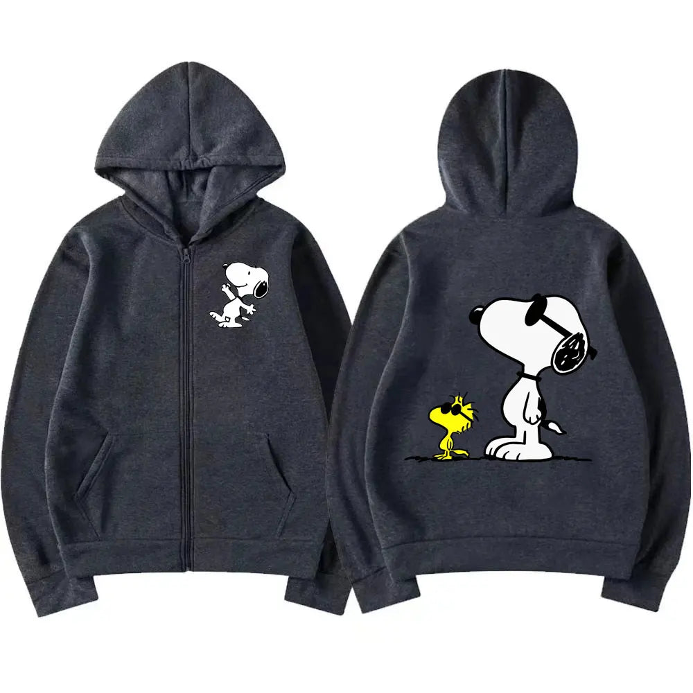 SnoAmendments-Sweat-shirt à Capuche Blanc avec Fermeture Éclair pour Homme et Femme, Vêtement de Couple, Collection Printemps-Automne 2024