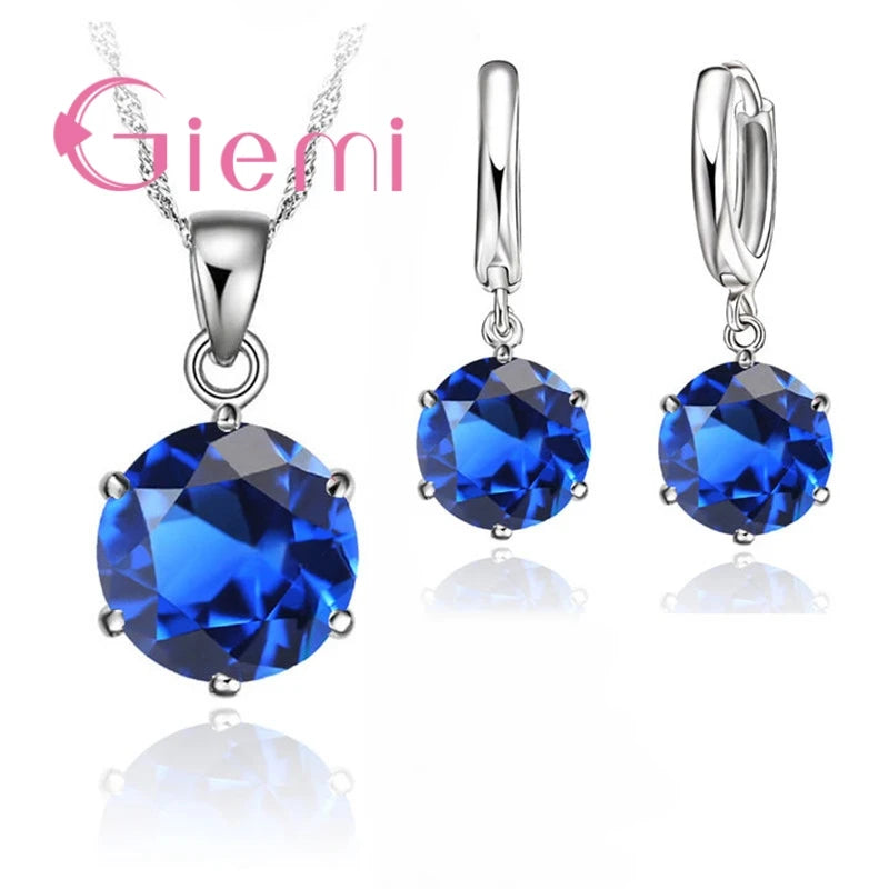 Collier en argent Sterling 925 pour femmes, le moins cher, cadeau de vacances, bijoux de mariage, pendentif en Zircon cubique à 6 griffes, fiançailles