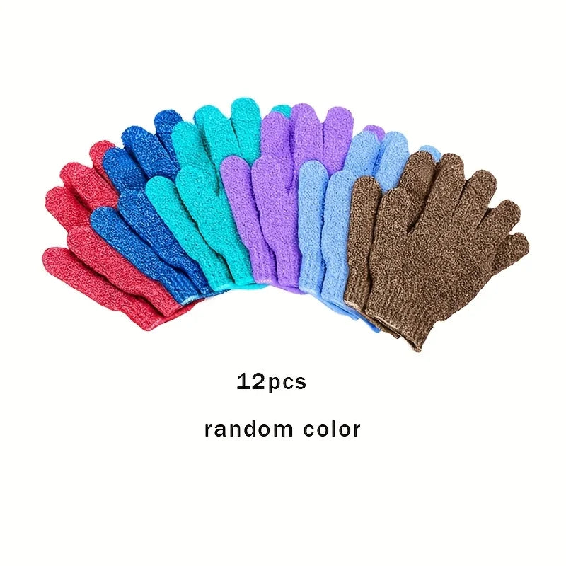 serviettes de bain domestiques à cinq doigts. Le matériau en nylon est durable. Mousse Dense et riche. Soyez utilisé des deux côtés pour un exfoliant facile