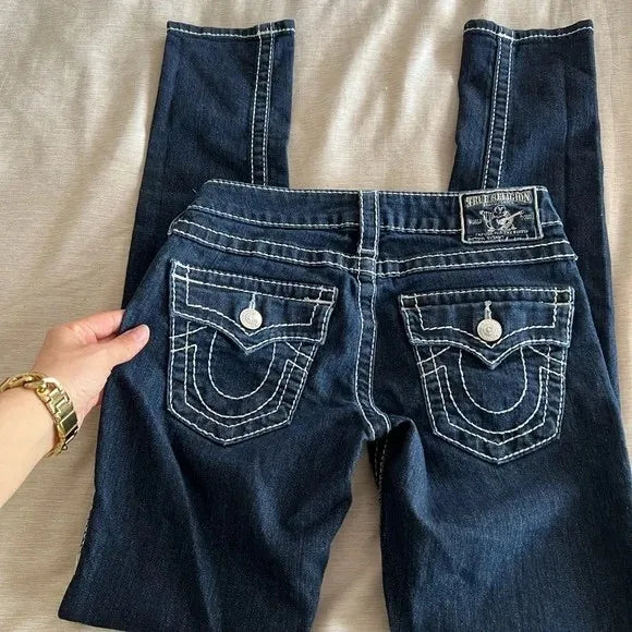 Y2k Denim pantalon Harajuku taille haute jambe large jean bleu bouddha brodé jean droit décontracté haute rue femmes vêtements