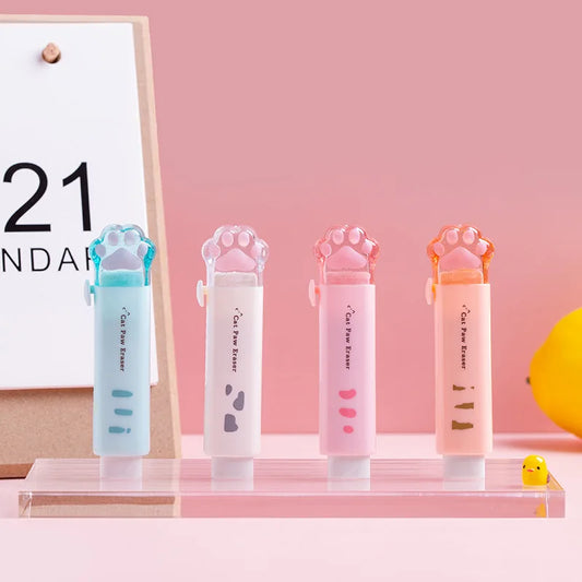 Gommes en caoutchouc patte de chat, 1 pièce,