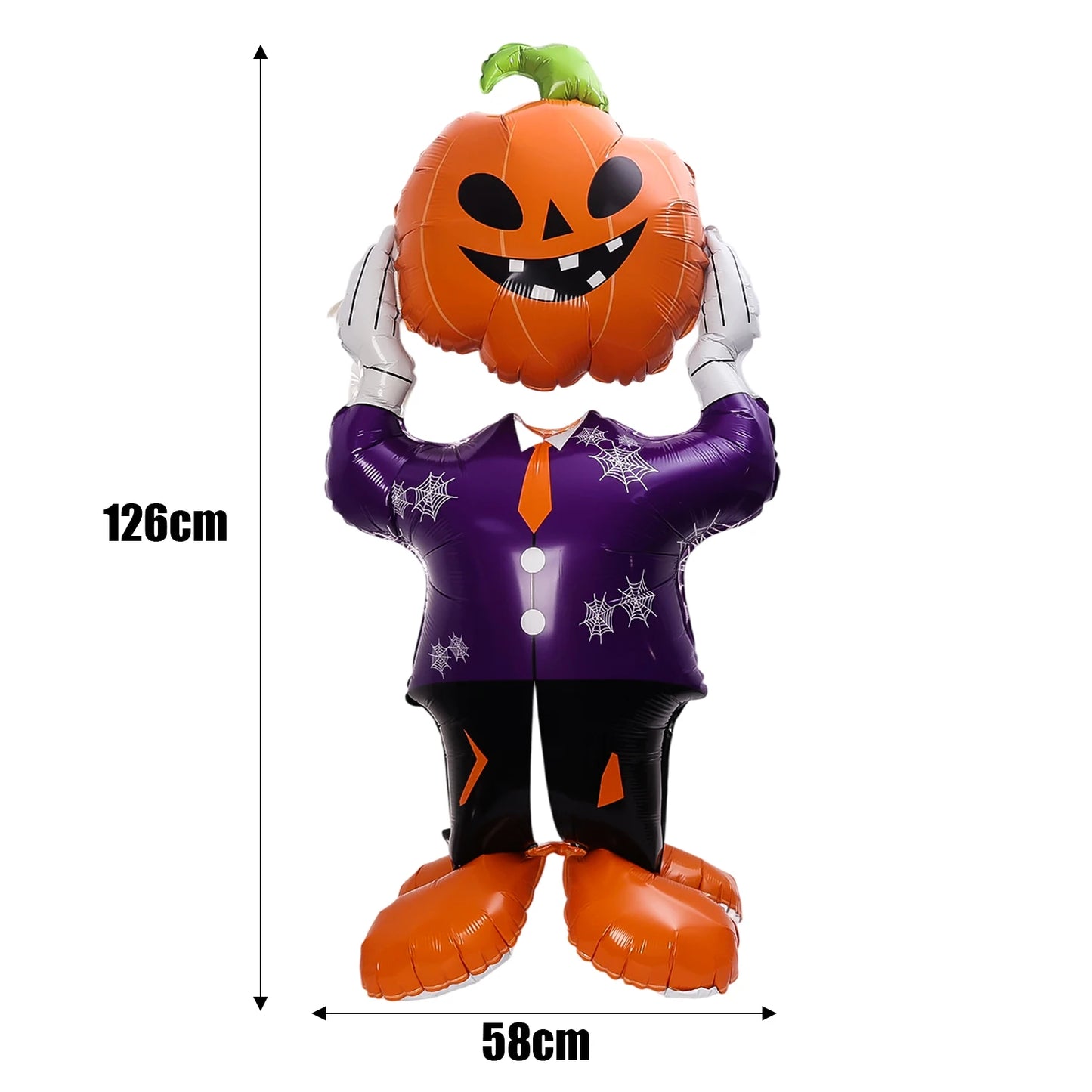 Ballon d'halloween géant fantôme citrouille crâne château Film d'aluminium ballon debout pour Halloween fête cour jardin décor effrayant