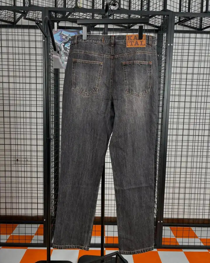 Streetwear Vintage bijou strass jean Y2K vêtements hommes femmes Hip Hop lavé Baggy jean taille basse pantalon à jambes larges
