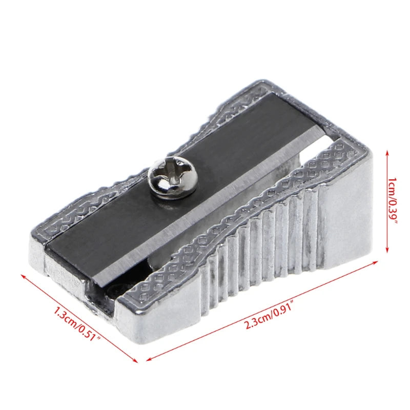 Taille-crayon biseauté en métal à trou unique, taille-crayon pour école bureau, papeterie