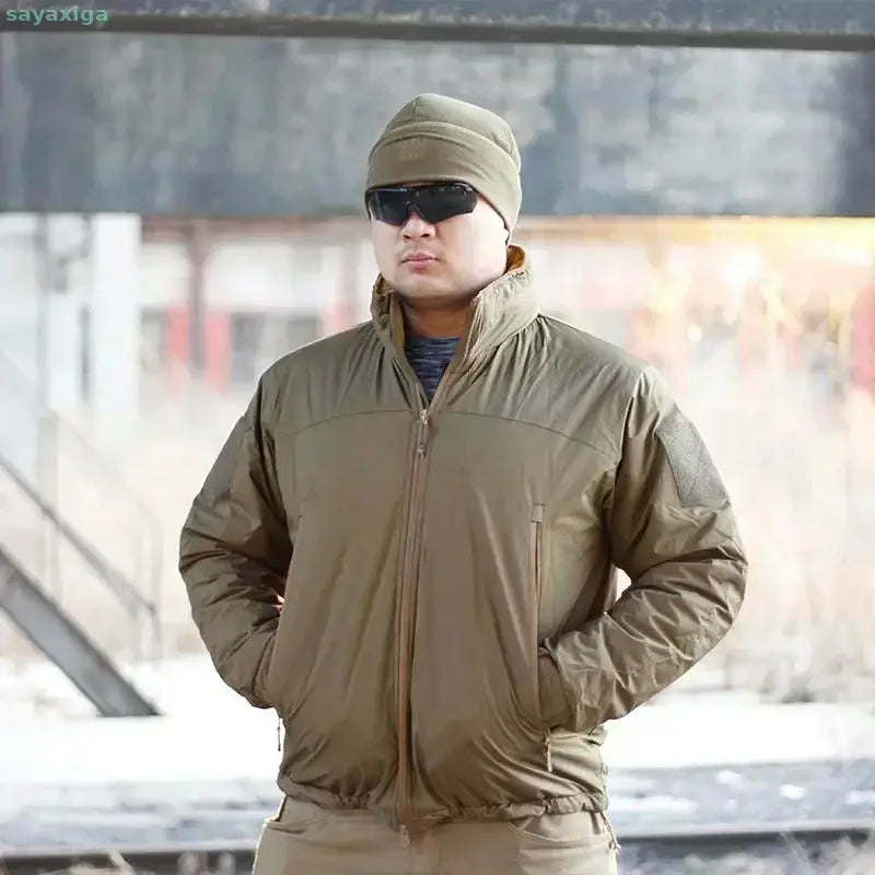 Veste d'hiver de niveau 7, doudoune tactique militaire pour hommes, coupe-vent chaud et imperméable, manteau Parkas de chasse et de randonnée, armée