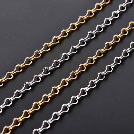 Collier en acier inoxydable pour femmes, chaîne de cou à maillons en forme de guitare, Punk, couleur argent et or, ras du cou, bijoux en métal, 4.6mm