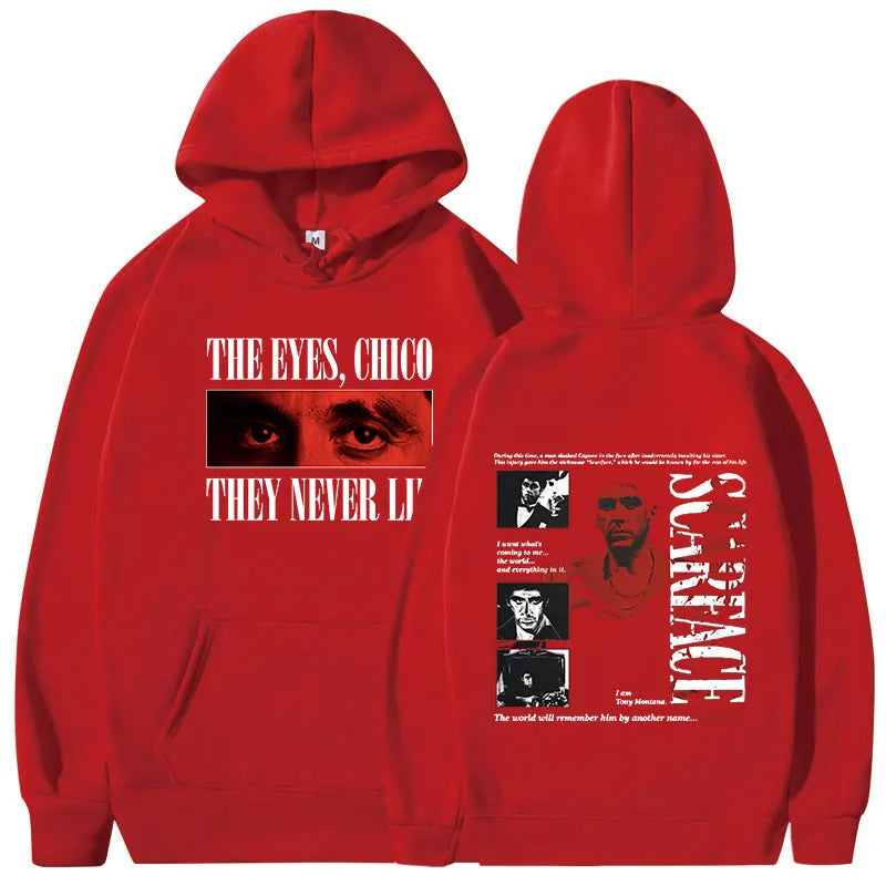 Sweats à capuche classiques Gangsters Movie planchers face pour hommes et femmes, pulls à capuche vintage, pulls gothiques respirants, Tony Montana Al Pac37, PVD