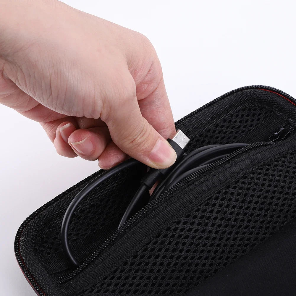 Hard Carrying Case for ANBER Alfred Retro Game Console Travel Storage Holder with SD Card Mesh Bag Portable Bag RG35XX H RG353M