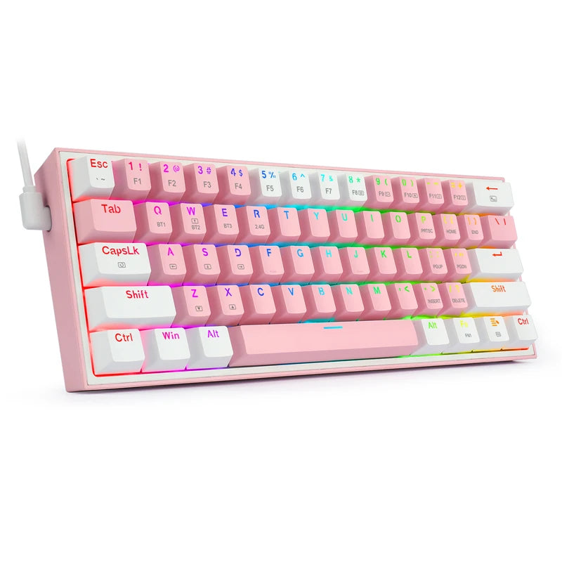 Redragon K616 Pro TKL clavier mécanique rvb sans fil 5.0 BT/2.4 Ghz/filaire trois Modes 60% clavier Bluetooth commutateur rouge linéaire
