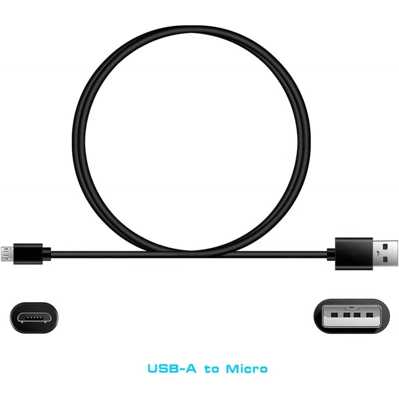 5ft Micro USB câble de charge cordon d'alimentation