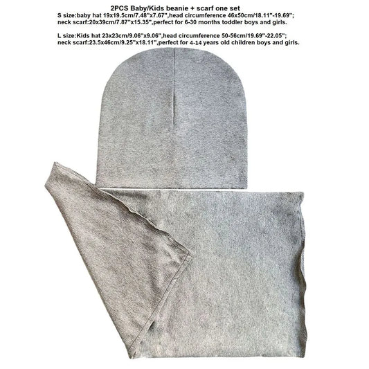 1-14Y automne hiver couleur unie doux chaud activités de plein air casquette écharpe pour filles et garçons infantile chapeaux ensemble enfants bonnets casquette