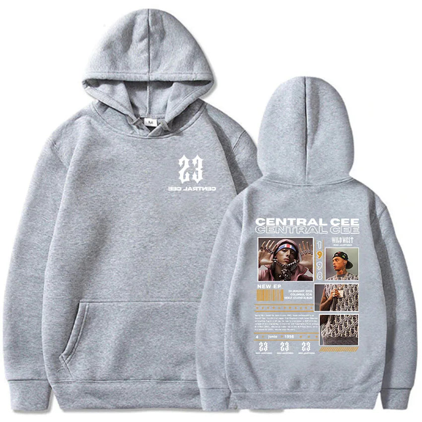 Central Cee-Sweats à capuche College, manches longues, pulls à capuche, streetwear, impression évasée, vêtements de mode, unisexe, CAN'T RUSH GREATNESS