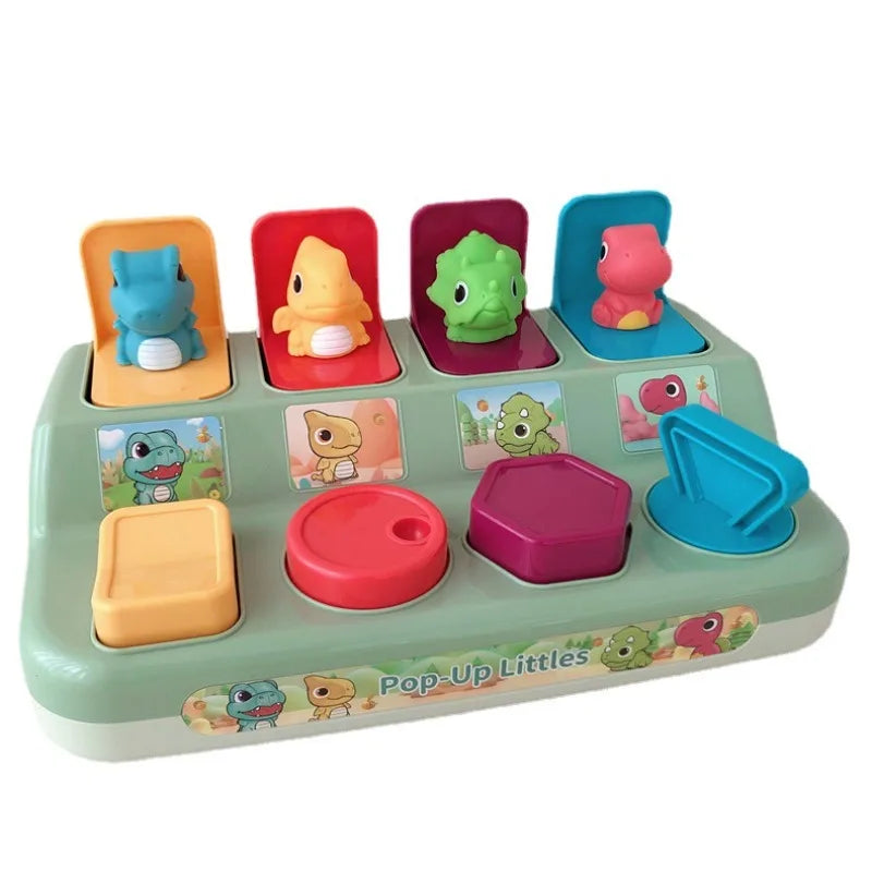 Jouet animaux Pop-Up Montessori pour bébé, jouets sensoriels interactifs pour tout-petits, jouet éducatif de développement pour garçons et filles de 6 à 12 mois