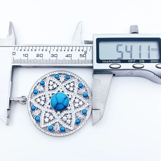 Pendentif bleu ornement flambant neuf mode Glam bijoux Europe 925 en argent Sterling accessoires âme cadeau pour les femmes