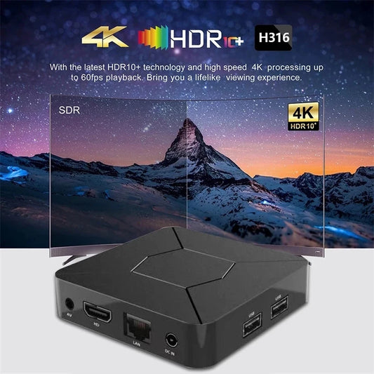 Smart TV Box 4G 5G WIFI BT5.0 Android 10.0 TV BOX lecteur multimédia Q5 Allwinner H313 HD 4K décodeur à distance vocale