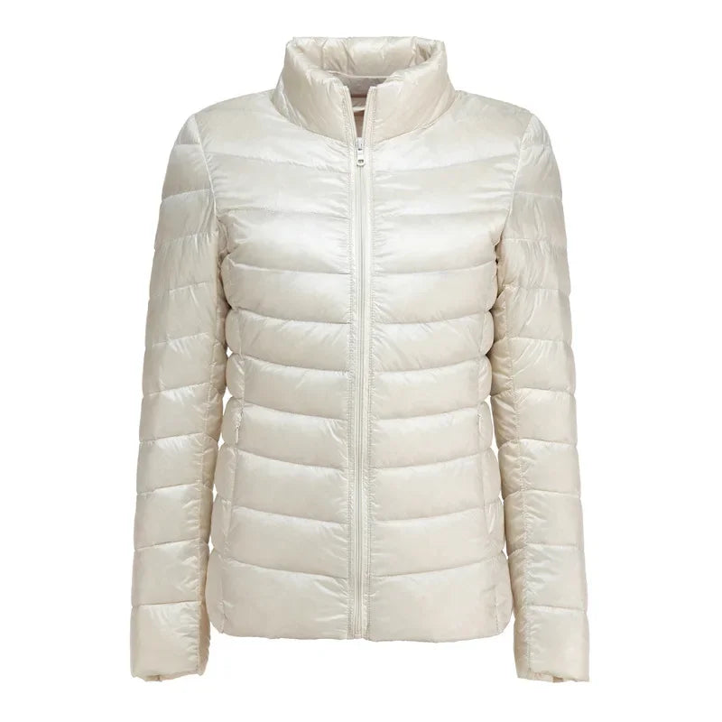 2025 nouveau UZZDSS automne femmes ultraléger mince doudoune 90% duvet de canard blanc vestes à capuche manteaux costume vestes WYRF 1051968