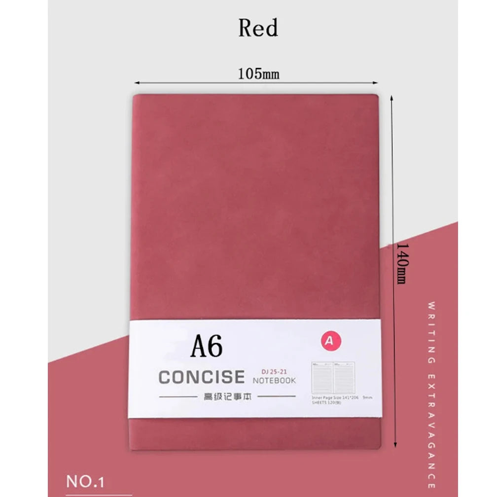 Cahier en cuir PU souple,