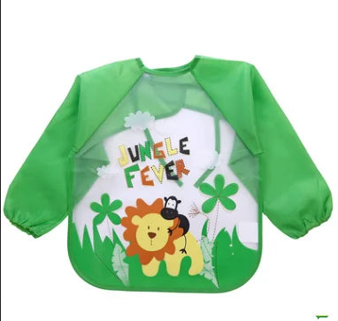 Bavoirs imperméables à manches longues pour bébé, mignon, tablier d'alimentation pour enfants, bavoir, peinture de rots, dessin, vêtements doux pour tout-petits, Bandana