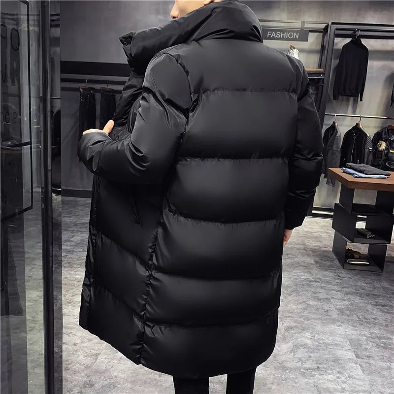 Grande taille 5XL hiver décontracté longue doudoune 2022 nouveaux hommes de haute qualité décontracté mode Parka hommes épais coupe-vent veste