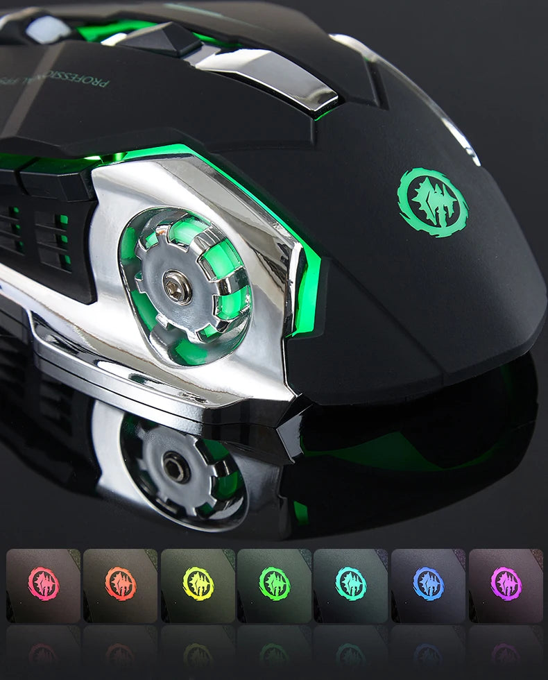 Souris Bluetooth 2.4Ghz souris de jeu souris sans fil Rechargeable USB mécanique e-sports rétro-éclairage souris de joueur pour ordinateur portable