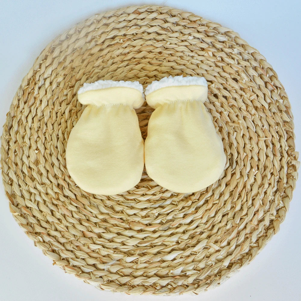 Gants d'hiver doux pour enfants de 0 à 3 ans, mitaines à doigts complets, solides et épais, Anti-grippage, en polaire, chauffe-mains pour tout-petits