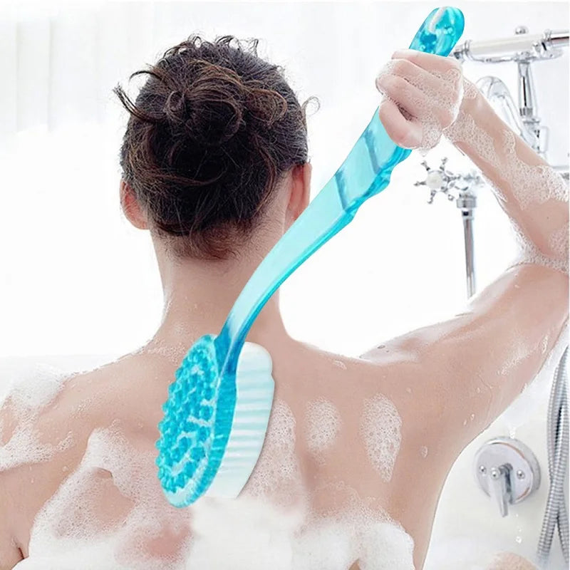 Brosses de nettoyage pour le dos et le corps, douche, brosse de bain, gommage exfoliant à Long manche, masseur de peau, brosse de salle de bain, 1 pièce