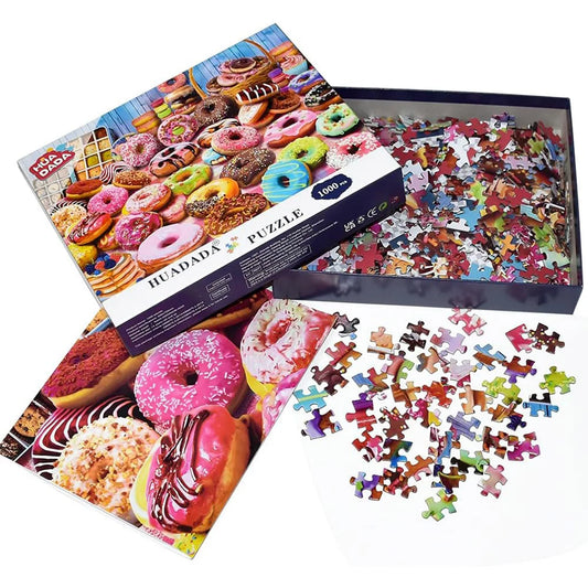 Puzzle 1000 pièces pour adultes, jeu de compétences imposibles pour toute la famille, Puzzle coloré, cadeau
