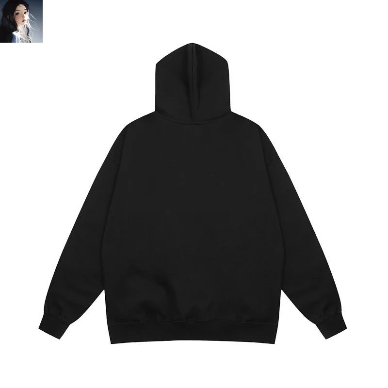Sweat à capuche Kanye West pour hommes et femmes, pulls en mousse, impression bouffante, Ye ista Be Born Again, logo noir At Fit, CPFM, PVD, Y2K, 1:1