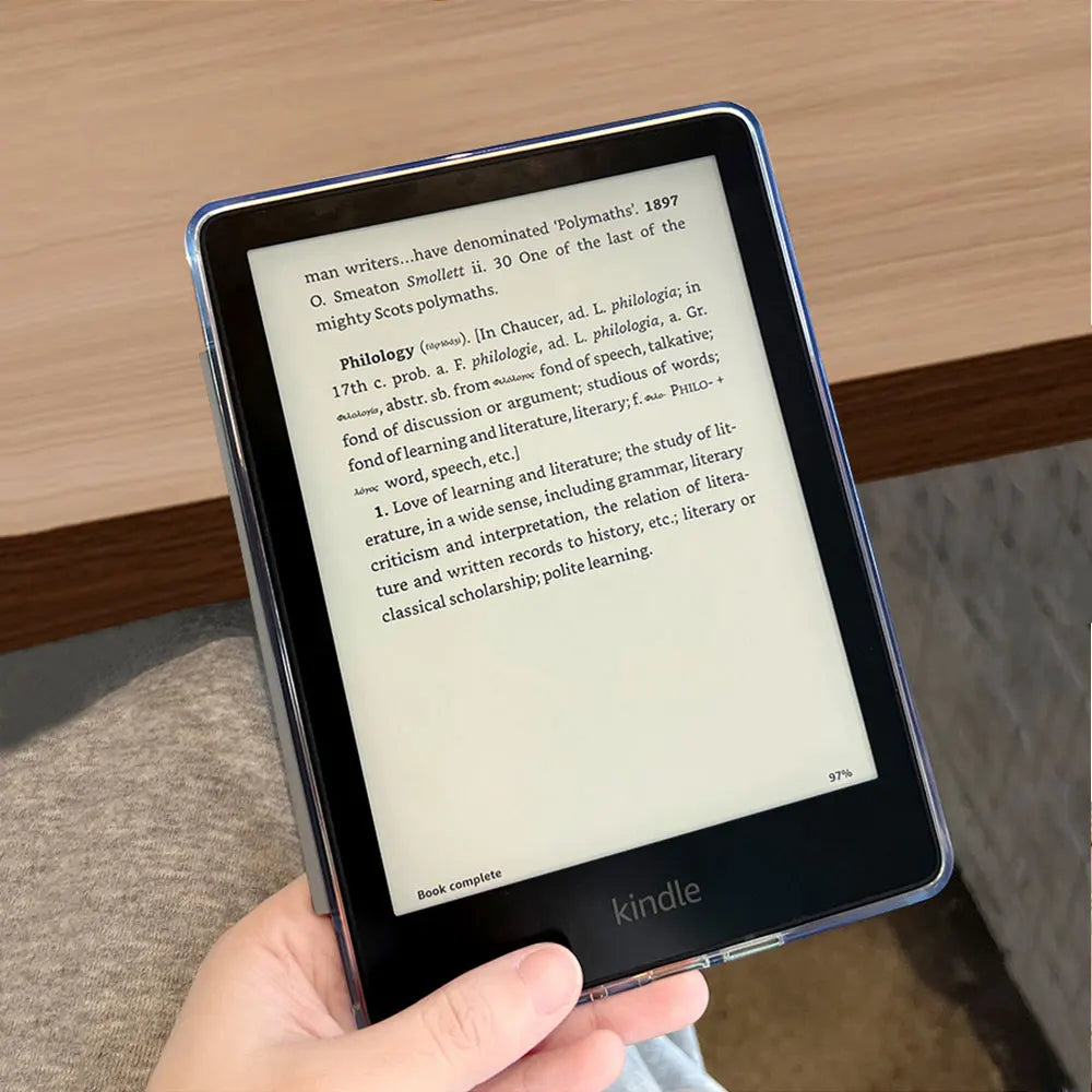 Étui Kindle coque arrière en acrylique avec dragonne