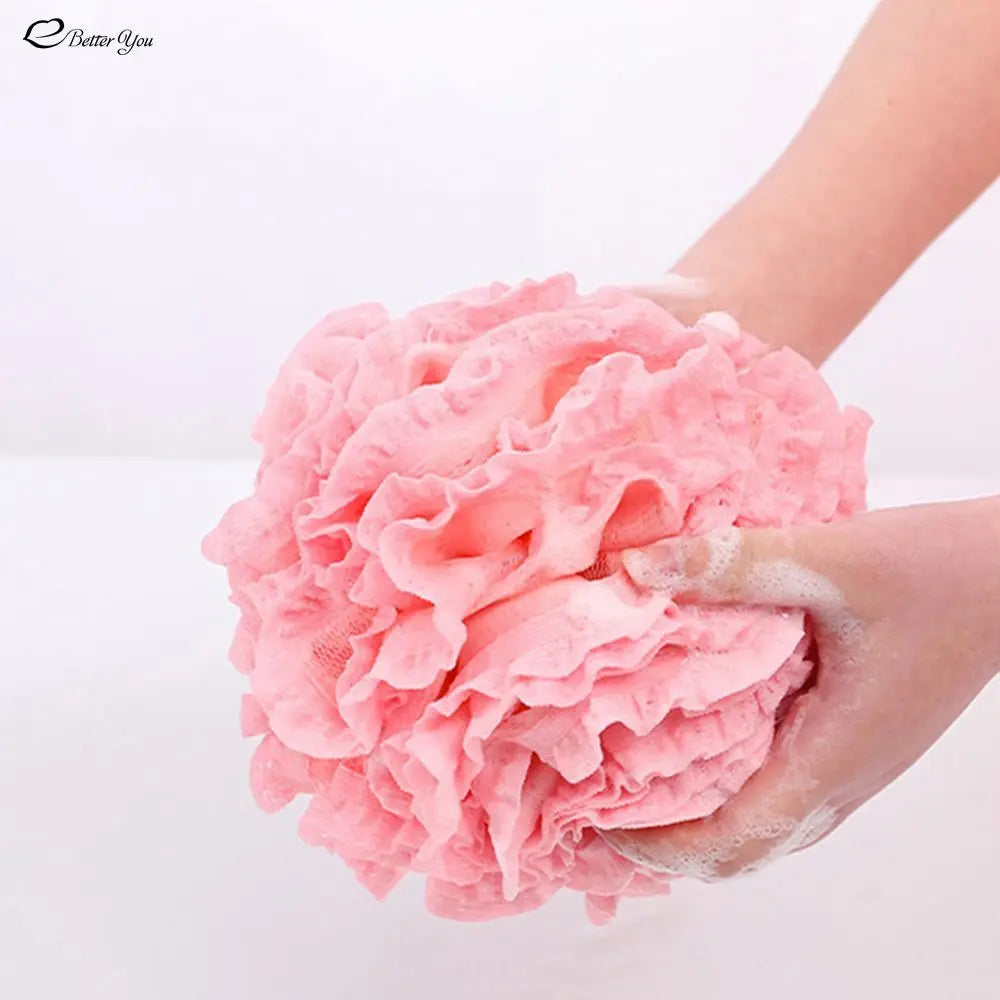 Éponge Loofah pour bain-douche, grande taille, Pouf, épurateur de corps, serviette à frotter, lavage moussant, boule de bain, éponge en maille