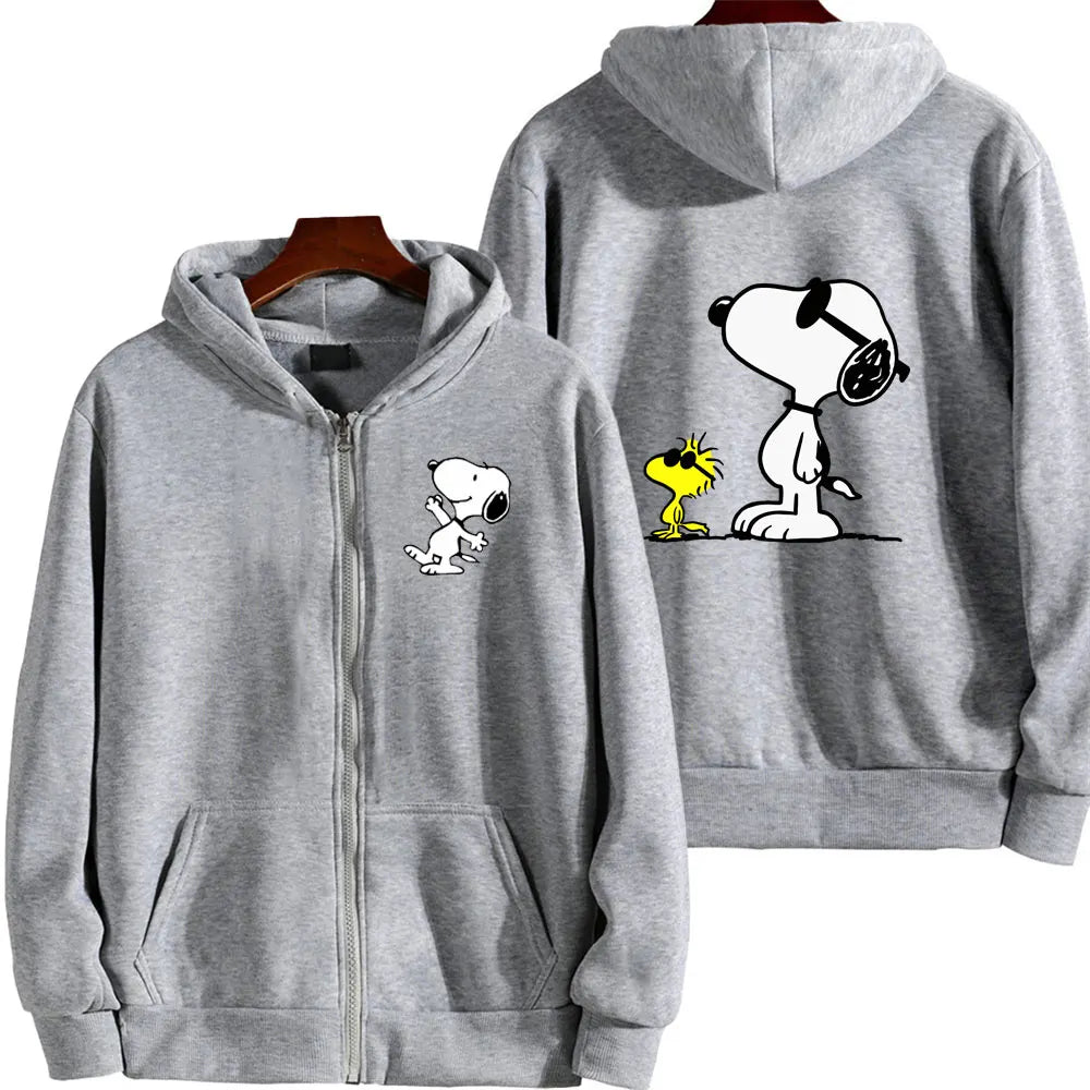 SnoAmendments-Sweat-shirt à Capuche Blanc avec Fermeture Éclair pour Homme et Femme, Vêtement de Couple, Collection Printemps-Automne 2024