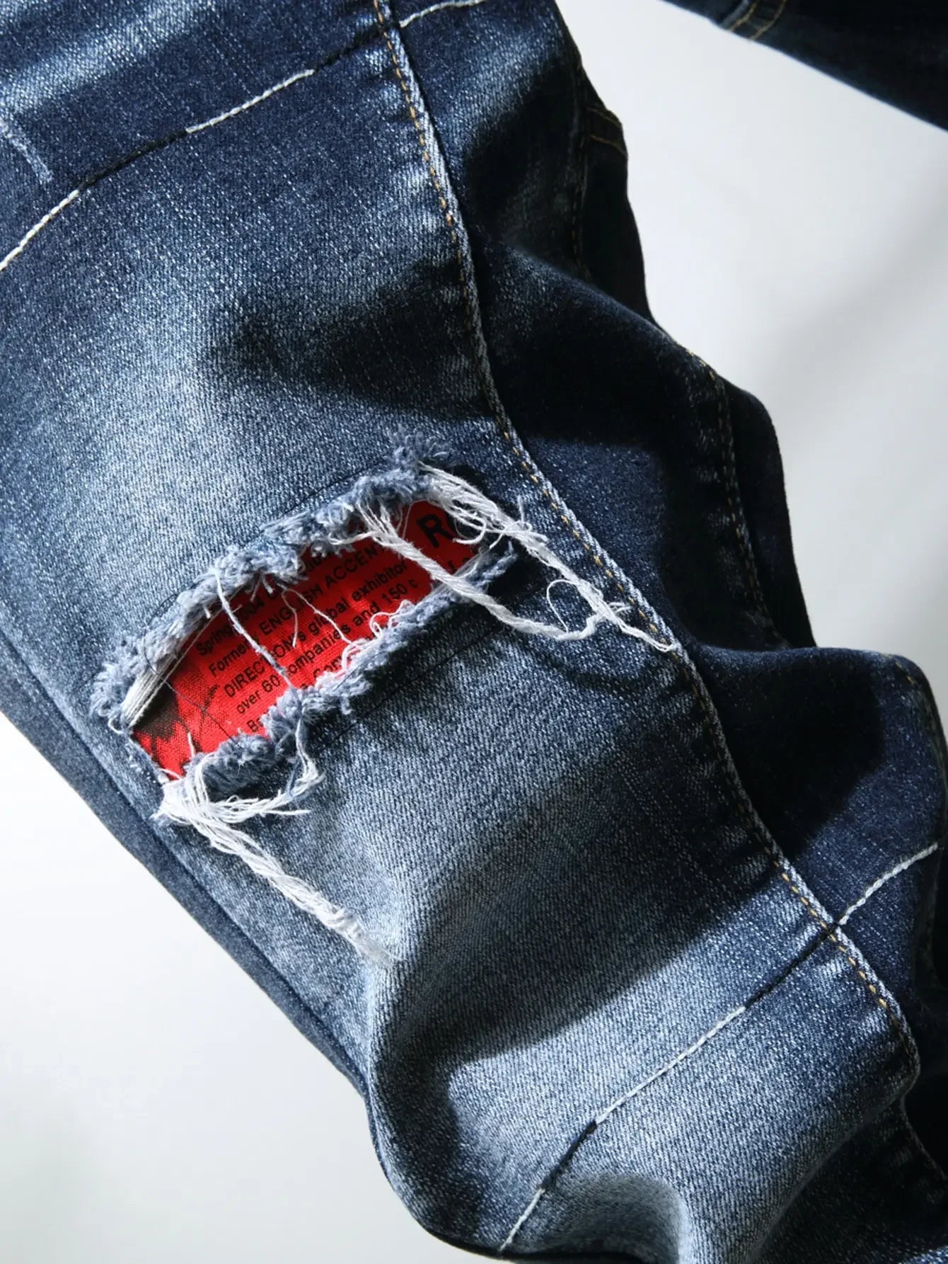 Jean classique en denim bleu pour homme, coupe droite, grande taille, à la mode, pour les affaires, nouvelle collection