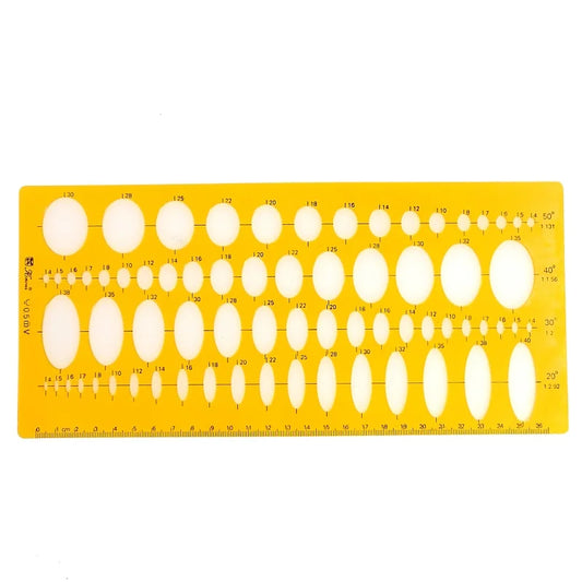 règles pochoirs jaune